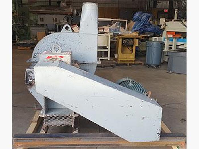 Used Montgomery Horizontal Strip Waste Hammermill Wood Hog Blower
