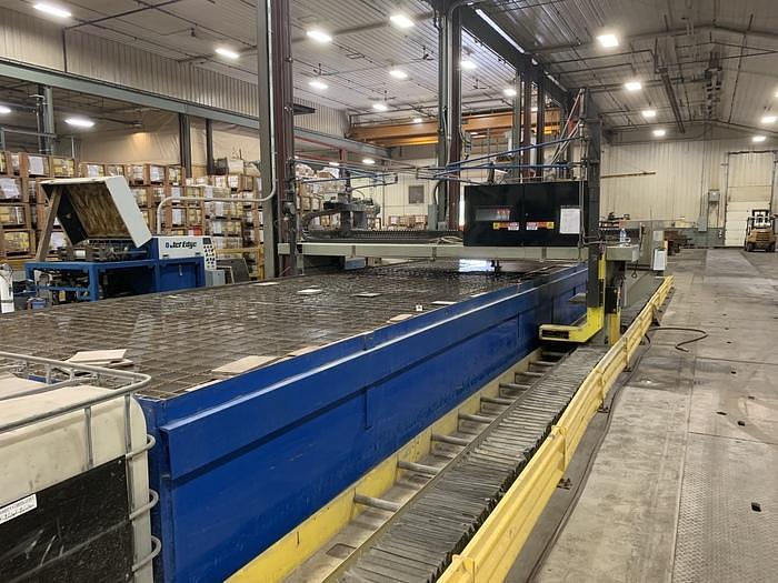 Used 2008 ALLTRA CORP. MODEL PG14-12 WJ, 120" X APPROX. 468" 2 HEAD GANTRY STYLE CNC WATER JET