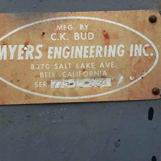 Used Mixer, Dispersion, 15 HP, S/st, Myers, XP Motor, #S741048