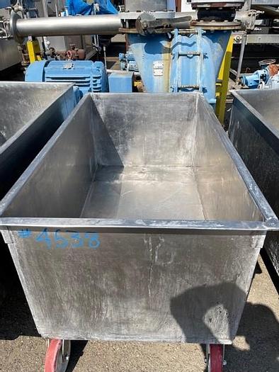 Used Stainless Steel 212 Gallon Meat Cart / Portable Tank