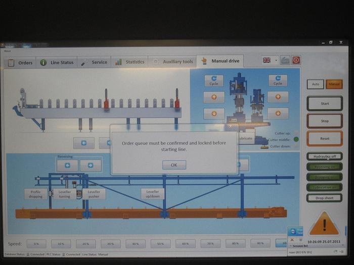 New F&P Trapez. Sheet Lines i.g. (New) #5054