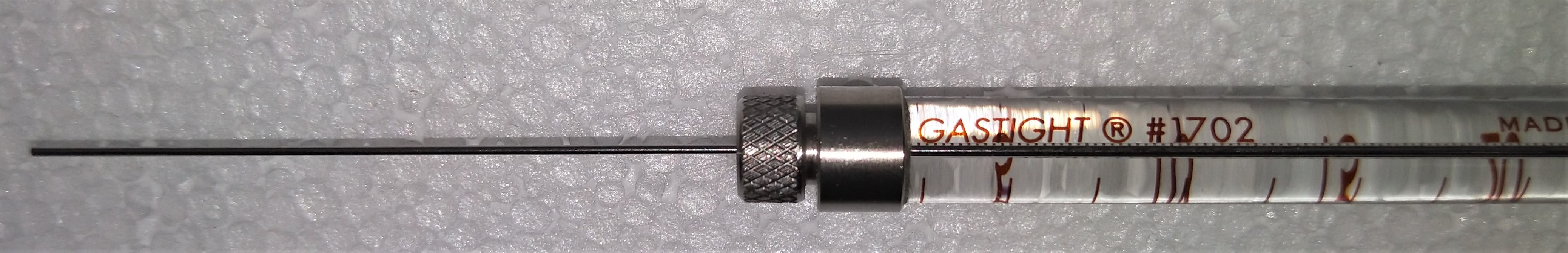 Used Hamilton 80265 Gastight #1702RN Injection Syringe - 25 µL