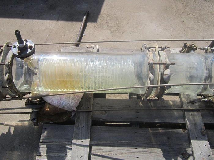 Used Heat Exchanger, Shell & Tube, QVF, 3", SingleHeat Exchanger, Shell & Tube, QVF, 3", Single #S739981
