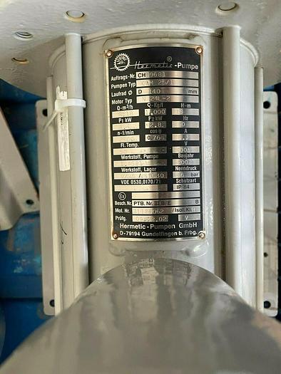 Cans motor pump hermetic Cam 25/1, 8 m3/H #2