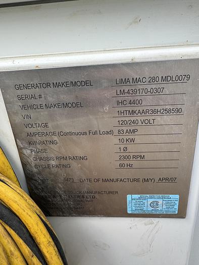 Used 2006 International Wireline Truck for Sale