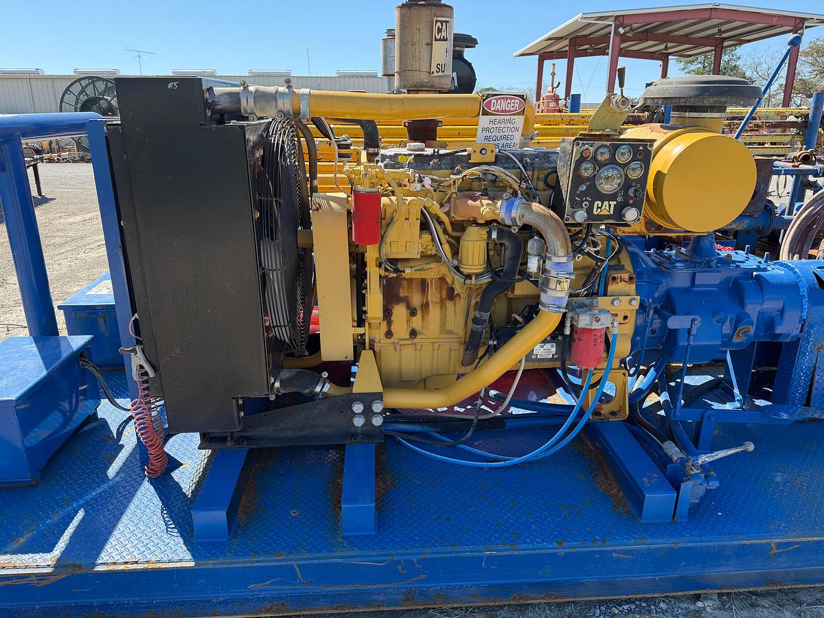 Used 2013 NOV JWS-340 Reverse Triplex Pump Skid Unit for Sale