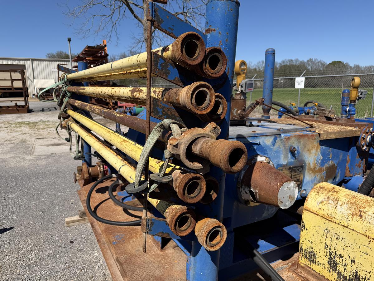 Used 2013 NOV JWS-340 Reverse Triplex Pump Skid Unit for Sale