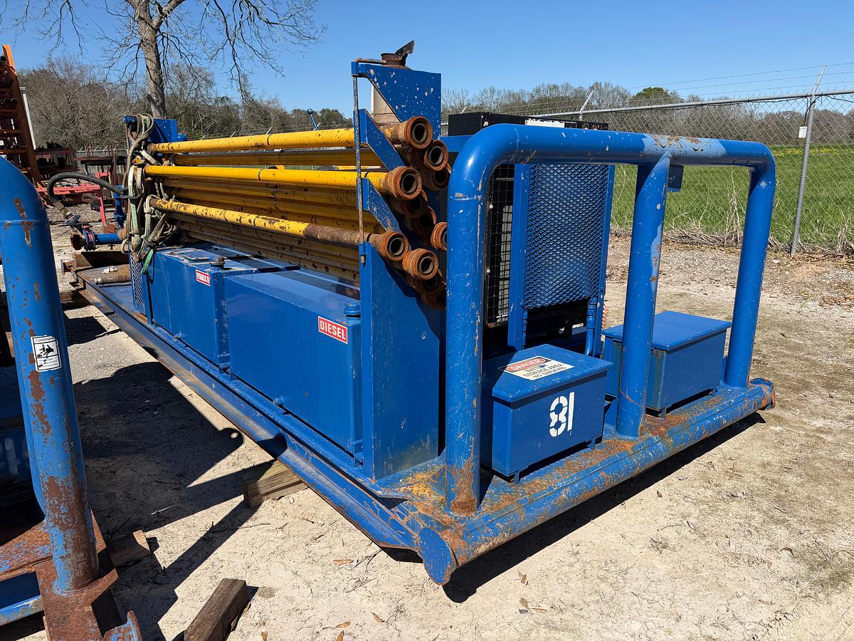 Used 2013 NOV JWS-340 Reverse Triplex Pump Skid Unit for Sale