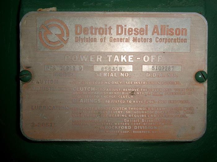 Used 8V92 Detroit Power Unit