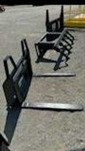 Skid steer attachments walk thru Forks & a ripper & MORE