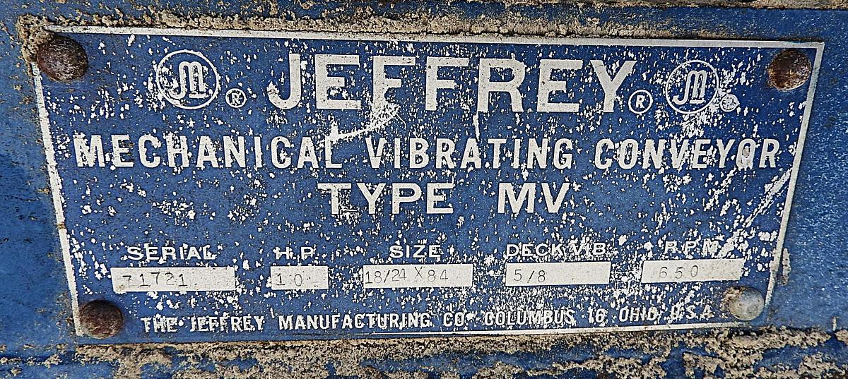 Used Vibrating Conveyor