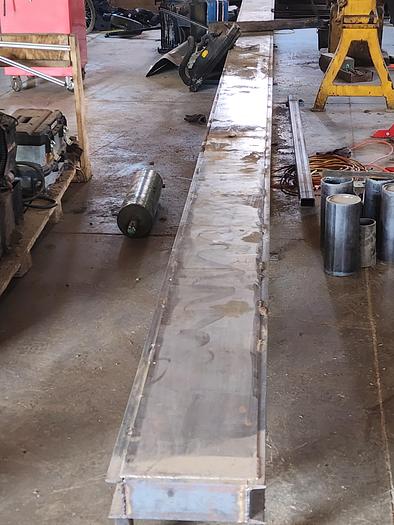 Used flat-top chain, unfinished steel frame