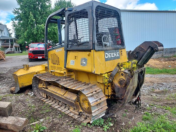 Used John Deere 650J Dozer W/ a cable winch