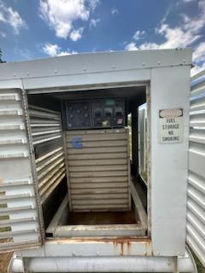 Used 150 KW Cummins Diesel enclosed Generator