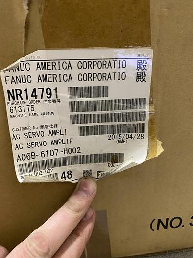 FANUC 6-AX SERVO AMPLIFIER A06B-6107-H002