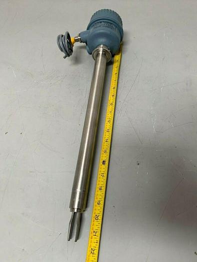 Used Rosemount 2120 Vibrating Fork Liquid Level Switch 2120D5RV1NADE0165 w/ 16" Probe