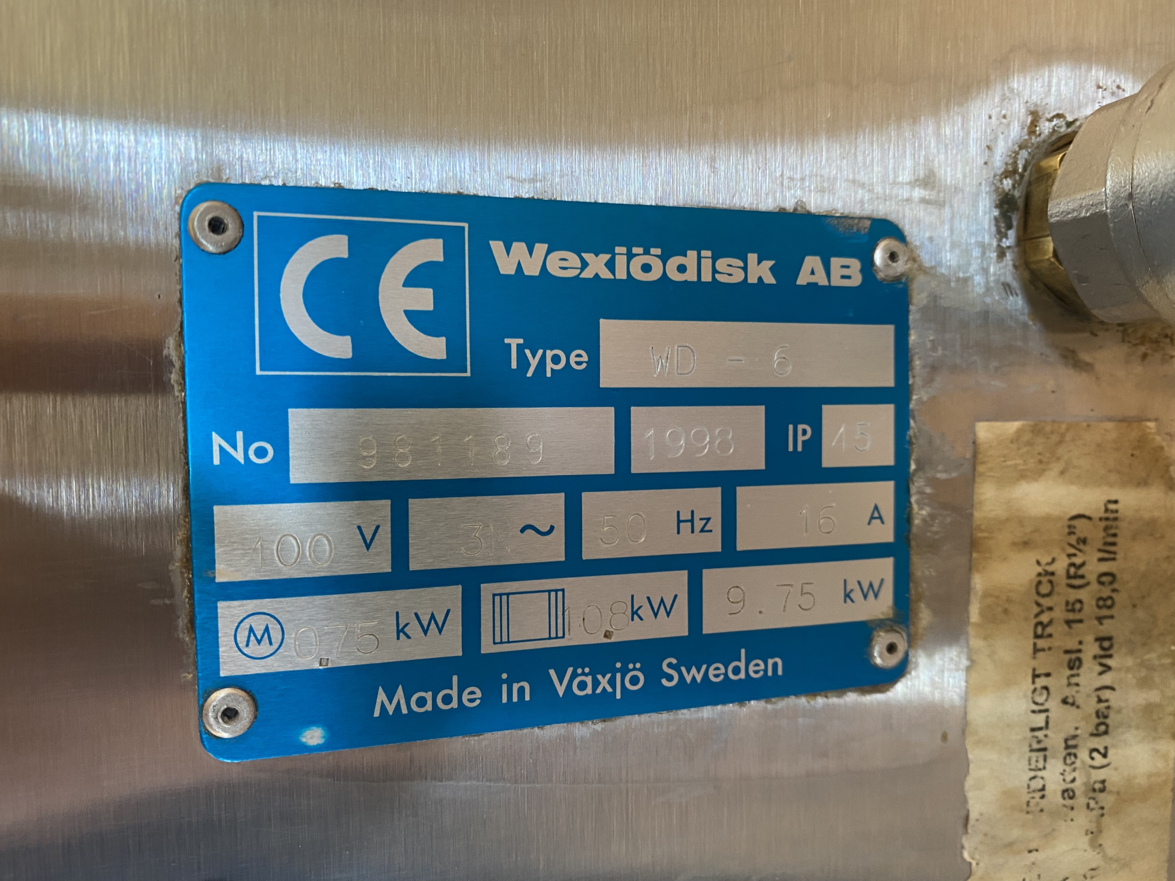 Begagnad 1998 Wexio WD-6 Diskmaskin #1530