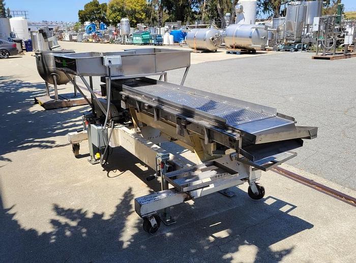 Used Feeder, Vibratory, 17" X 98", S/st, 1 HP, Ball Cleaning #L744032