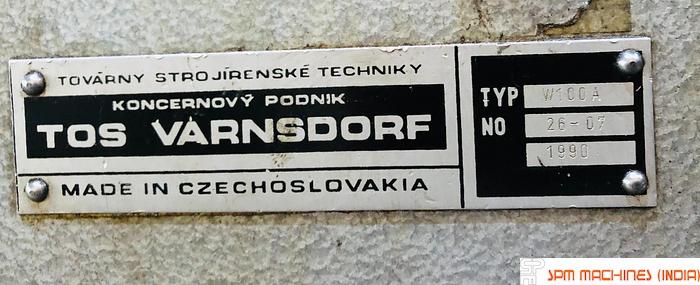 Used TOS W100A H Boring Machine - Year : 1990