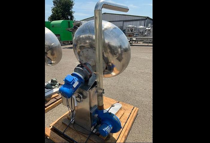 Used 40'' Stainless Steel Coating Pan With Blower