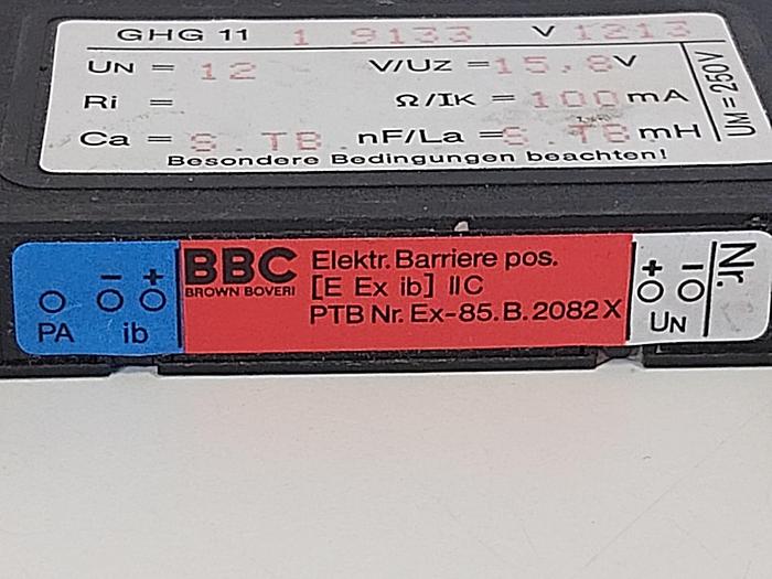 Gebraucht 1 Stk. Ex Elektrische Barriere, GHG11 19133 V1213, BBC gebraucht