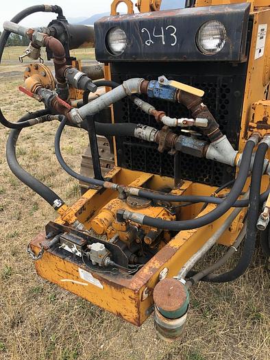 Used HB19356 Drain-hole Drill, mounted on Case 1150C Dozer Jensen JDC HV100  on Case 1150C track drill