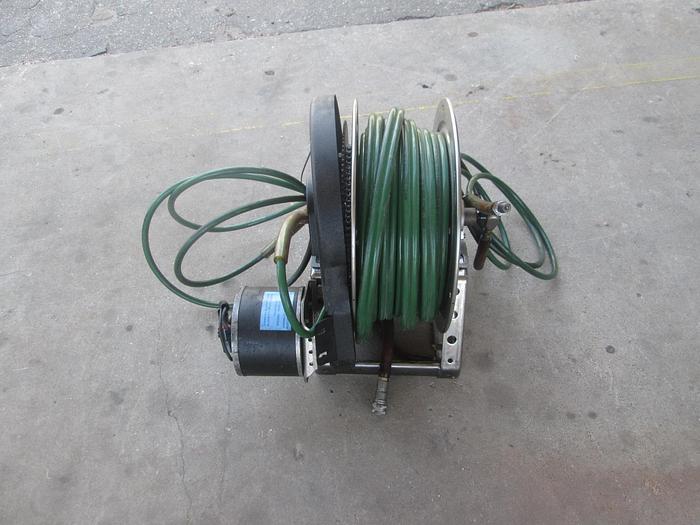 Used Hanney Reel Jaws of Life 100' Hydraulic Hose Reel With Motor