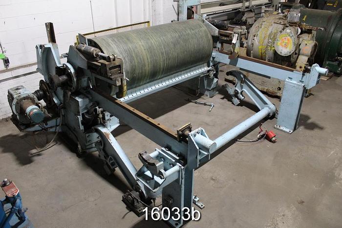 Used Sulzer Escher Wyss Horizontal Track Reel, 36" Diax86" Face Drum #16033