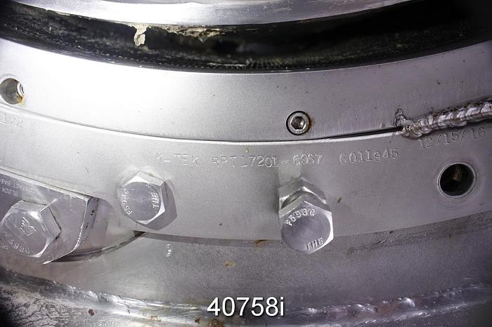 Used Beloit MR-32 Horizontal Pressure Screen, Stainless Steel #40758