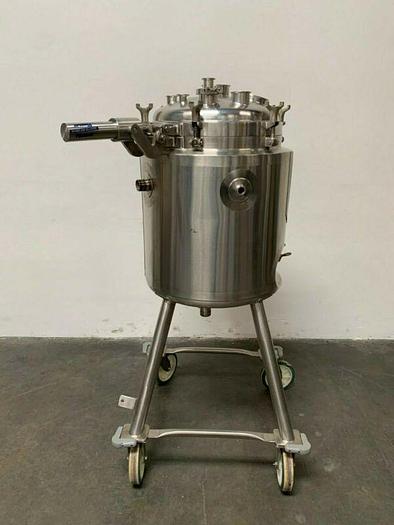 Used Walker 100 Liter Stainless Steel Jacketed Reactor 45 PSI