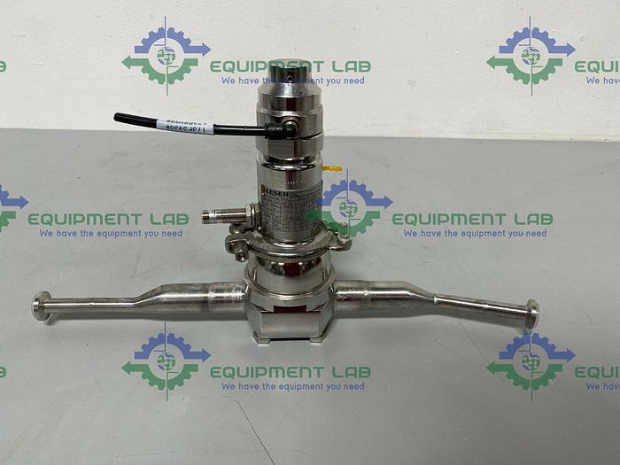 Used Leser 4854.7748 Stainless Steel Valve w/ Piping & 1 1/2" & 3/4" Sanitary Fitting