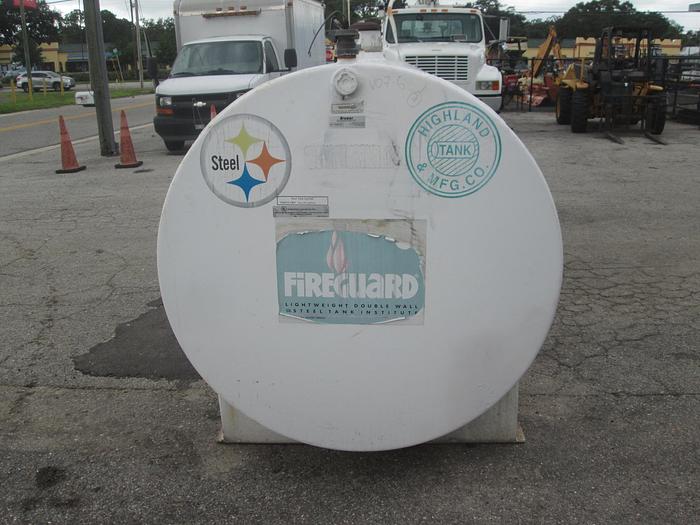 Used 1000 Gallon Double Wall Fireguard Diesel Fuel Tank