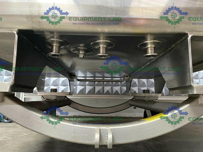 Used DCI Stainless Steel  Jacketed Triple Cavity Square Tank 65 PSI Jacket