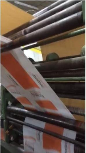 Used ROGNINI Tuber with in line 4 colors flexo