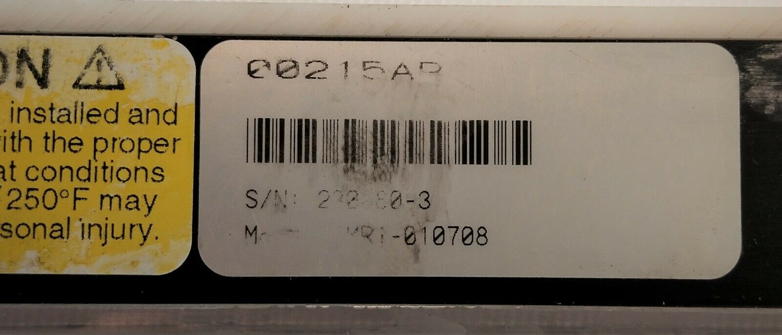 Used Cole-Parmer PMR1-010708 Variable Area Flow Meter (100mL/min)