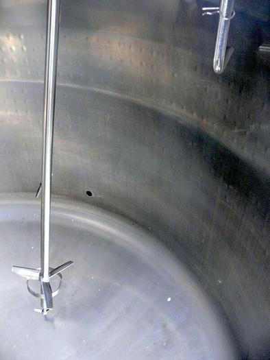 Used DCI 6000 Liter Stainless Steel Jacketed Reactor w/ Top Agitator 40 psi / 125 psi