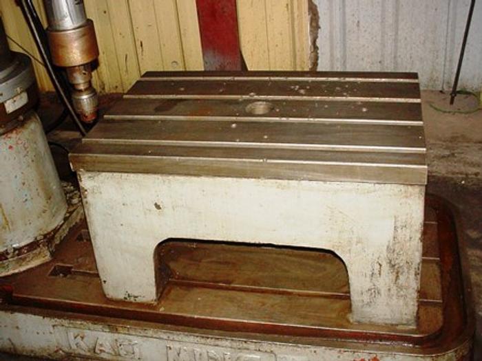 Used 1984 Supermax Kao Ming KMR-1250 Radial Drill | 4' x 13", 5MT SPINDLE, 24" x 6" BOX TABLE