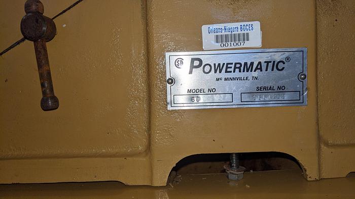 Used Powermatic 60, 8'' Jointer New Byrd Head