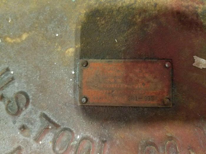 Used US Tool 30" Stock Reel Payoff for feeding metal stock to power punch press