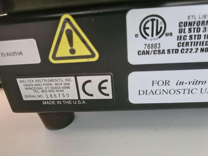 Used Biotek ELx405 Plate Reader