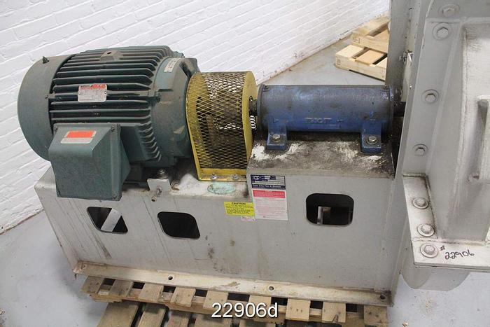 Used Twin City Fan & Blow R29 Blower, Type: Tbr-P, Arr: 8, Class: Hp; 40 Hp, 460V, 3560 Rpm Motor #22906