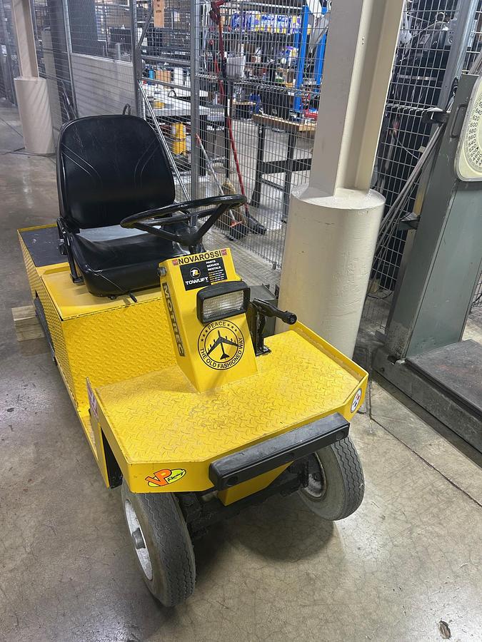 Used Motrec Electric 24V Utility Maintenance Flatbed Cart,  Model: E250, Battery Voltage 24V  HP: 3 Includes Charger