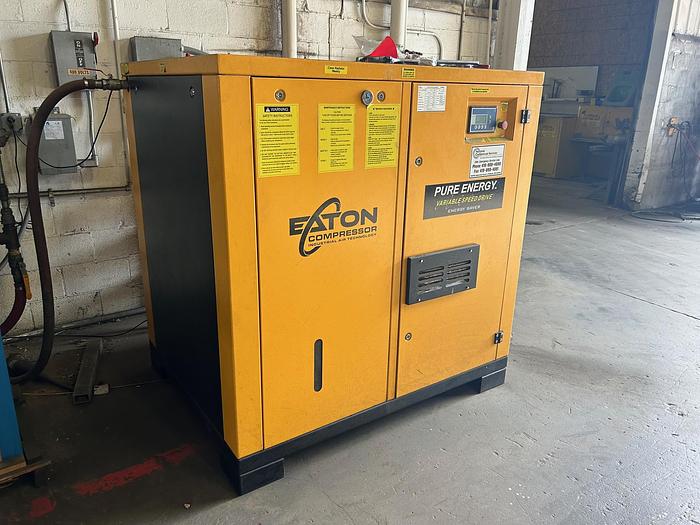 Used 50 HP Eaton Rotary Screw Air Compressor, Model: PRV0500003D