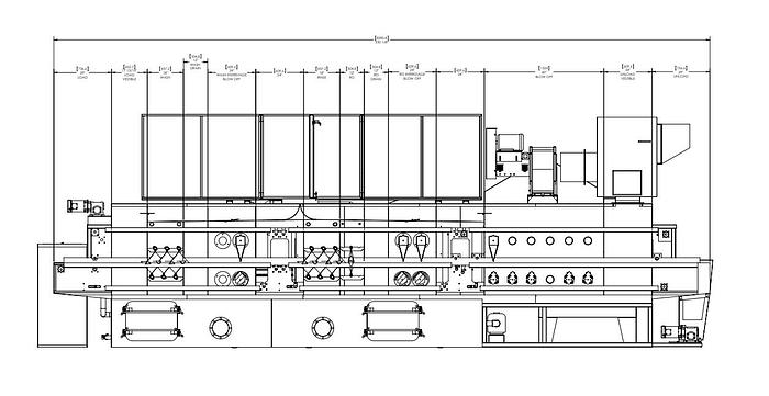 Used 2015 RANSOHOFF 30″ W x 27.5" Length STAINLESS STEEL 3 STAGE BELT PARTS WASHER SureClean SC-30"