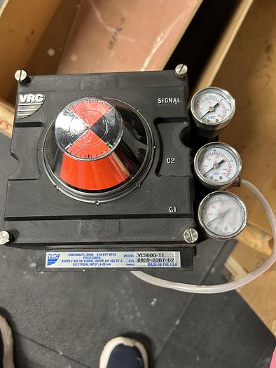 Used Bi-Torq PN85SR, 3" Butterfly Valve W/ Pneumatic Actuator & Bray Commercial VRC-VE900G-T1 Electro-Pneumatic Positioner