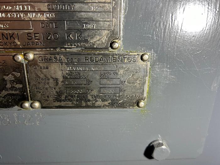 125 KW / 167 HP Toyo Denki DC Motor