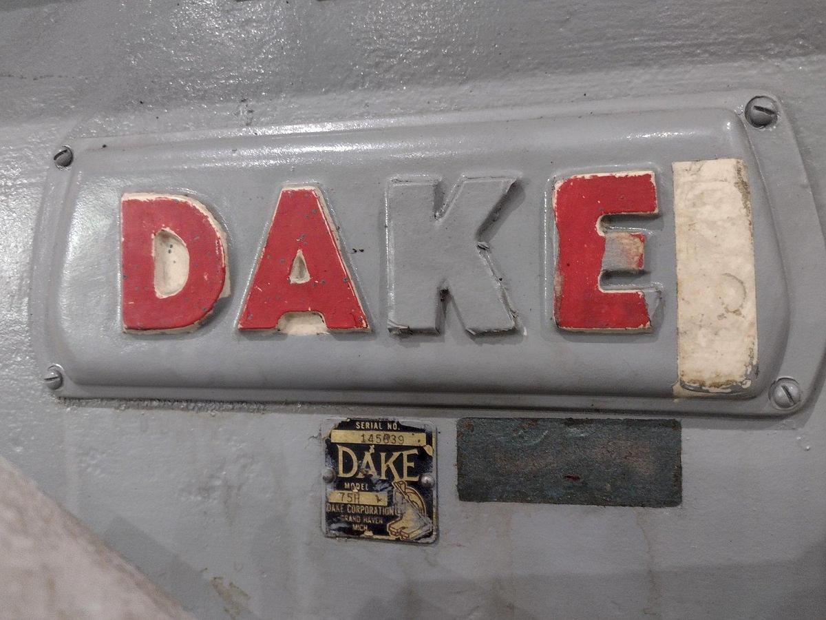 Used 75-Ton Dake H-Frame Press, Model: 75H