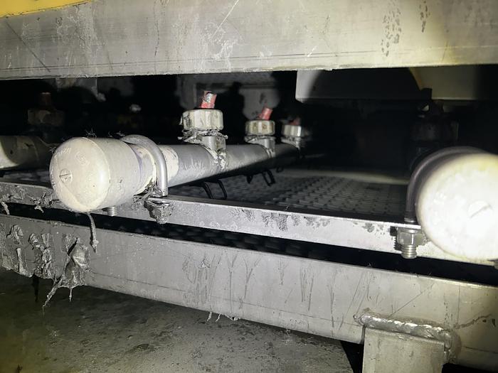 Used 3 STAGE X 36" X 18" WALSH MODEL #AOE286 STEEL MESH-BELT PASS-THROUGH STAINLESS WASHER