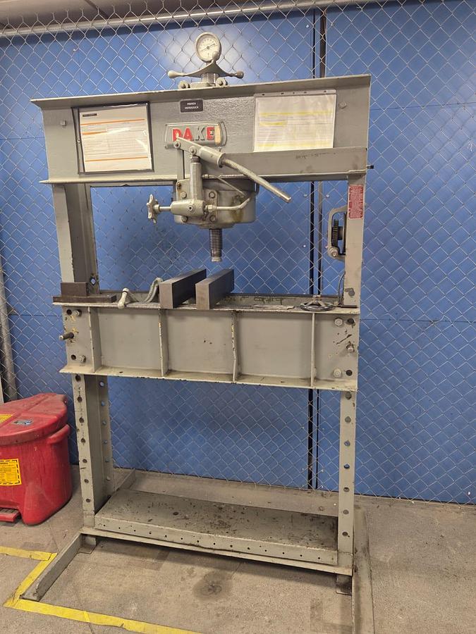 Used 75-Ton Dake H-Frame Press, Model: 75H