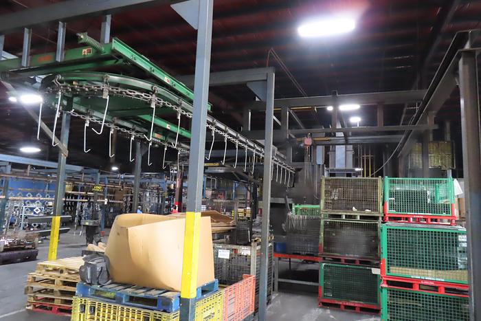 Used Blastec 8-wheel descaling machine  Pass Thru Type Shot Blaster  